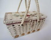 Vintage 1950's Sewing Basket