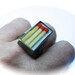 Light my fire. Matches resin ring. Modern jewelry. Resin jewelry. Barcelona. cocktail ring, adjustable ring, gift for her OOAK