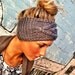 Gray Cable Knitted Headband Ear Warmer Grey Turband Style EXCLUSIVE Cozy Pinterest Favorite Women's Knit Fashion Hair Accessories