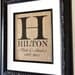 Personalized Burlap MONOGRAM, Name and Est. Date, Gift for Weddings, Engagements, Showers, Announcement