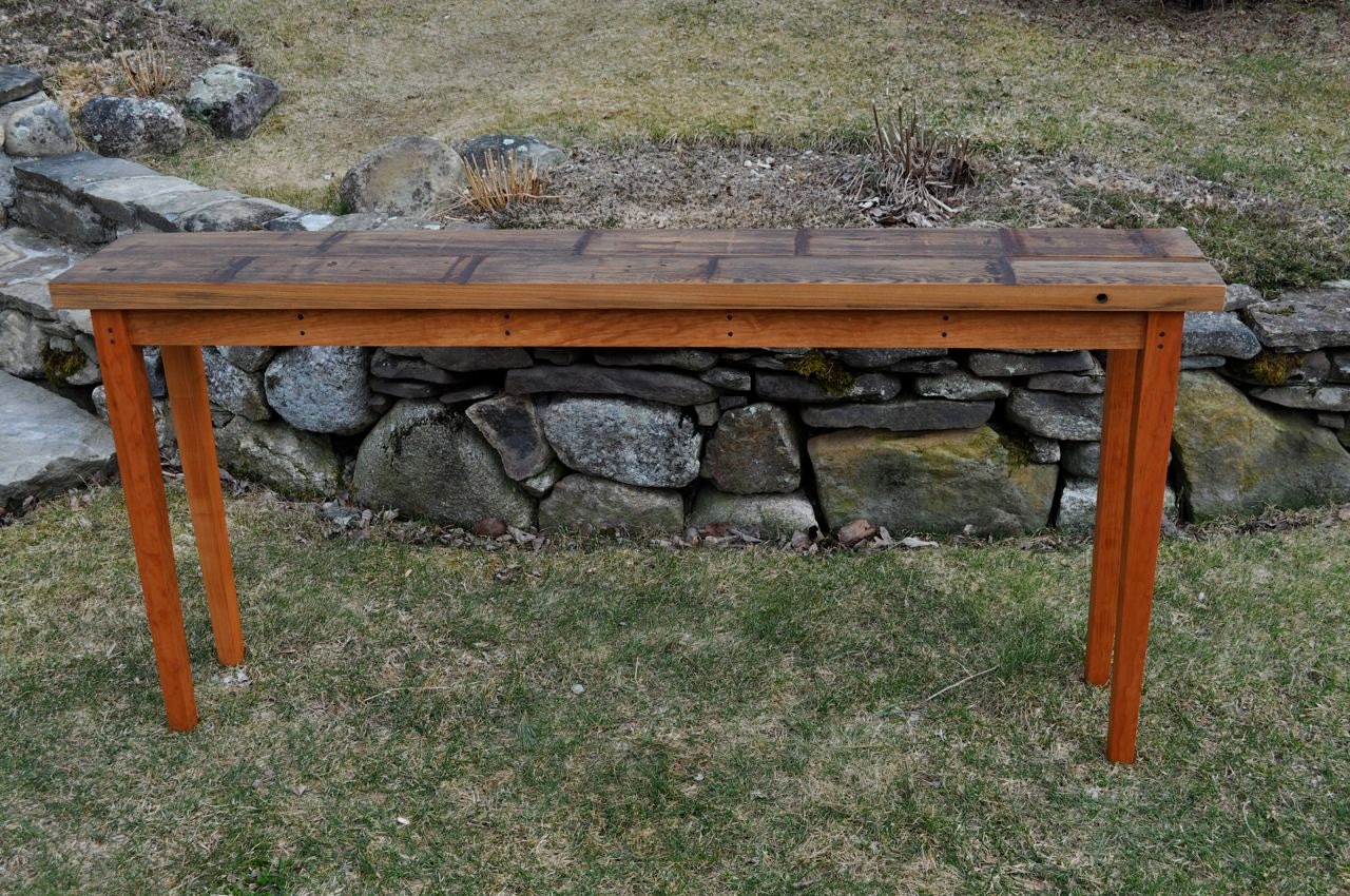 Reclaimed Cypress Sofa Table