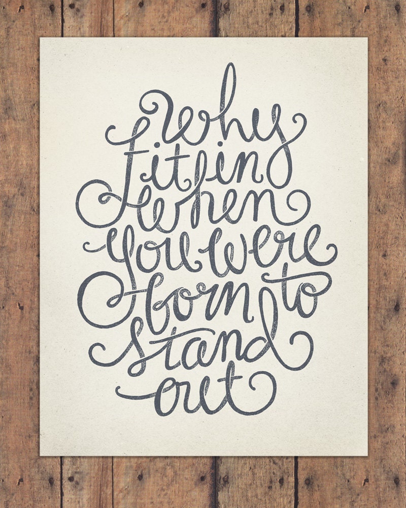 Dr. Seuss 11x14 Typography Art Print