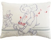 Allez, Plus Vite Decorative Pillow by Titou & Lili
