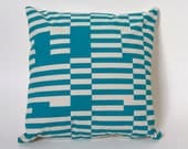 Graph Study Hand-Printed Pillow Cover