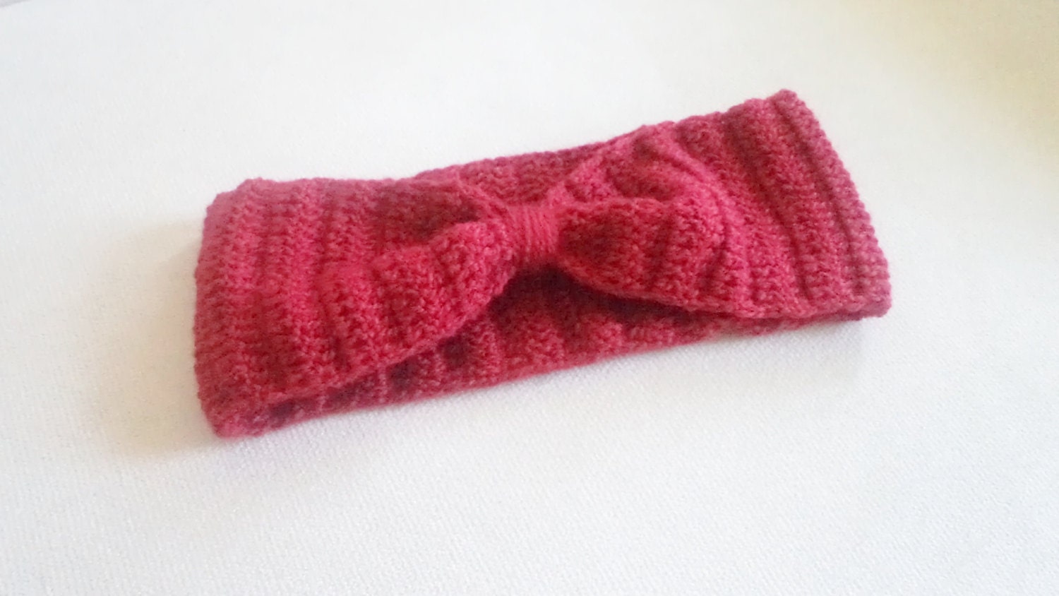 Women headband, Accessories, Red, Hand Crocheted Headband, Earwarmer, Hair accessorie. 2013 Trends.
