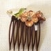 Repurposed Hair Comb, Vintage Brooch, Crystal Flowers, Bridal Hair Pin, Hair Jewelry, Costume