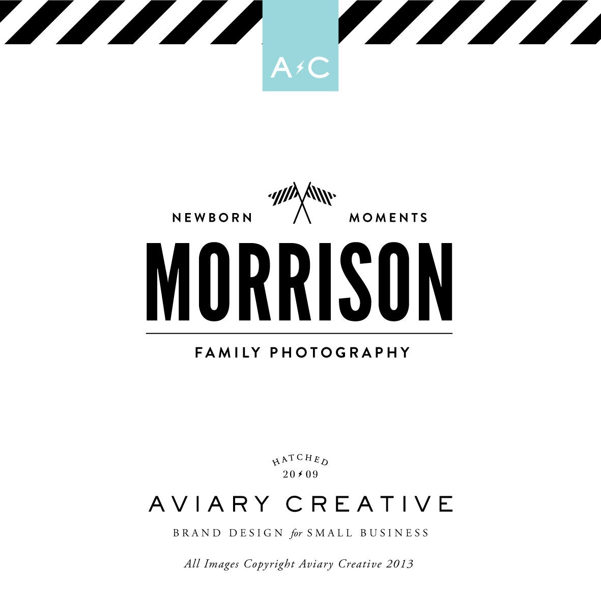 Boutique Pre-made Logo Design "Morrison" Graphic Design / Custom Brand Design