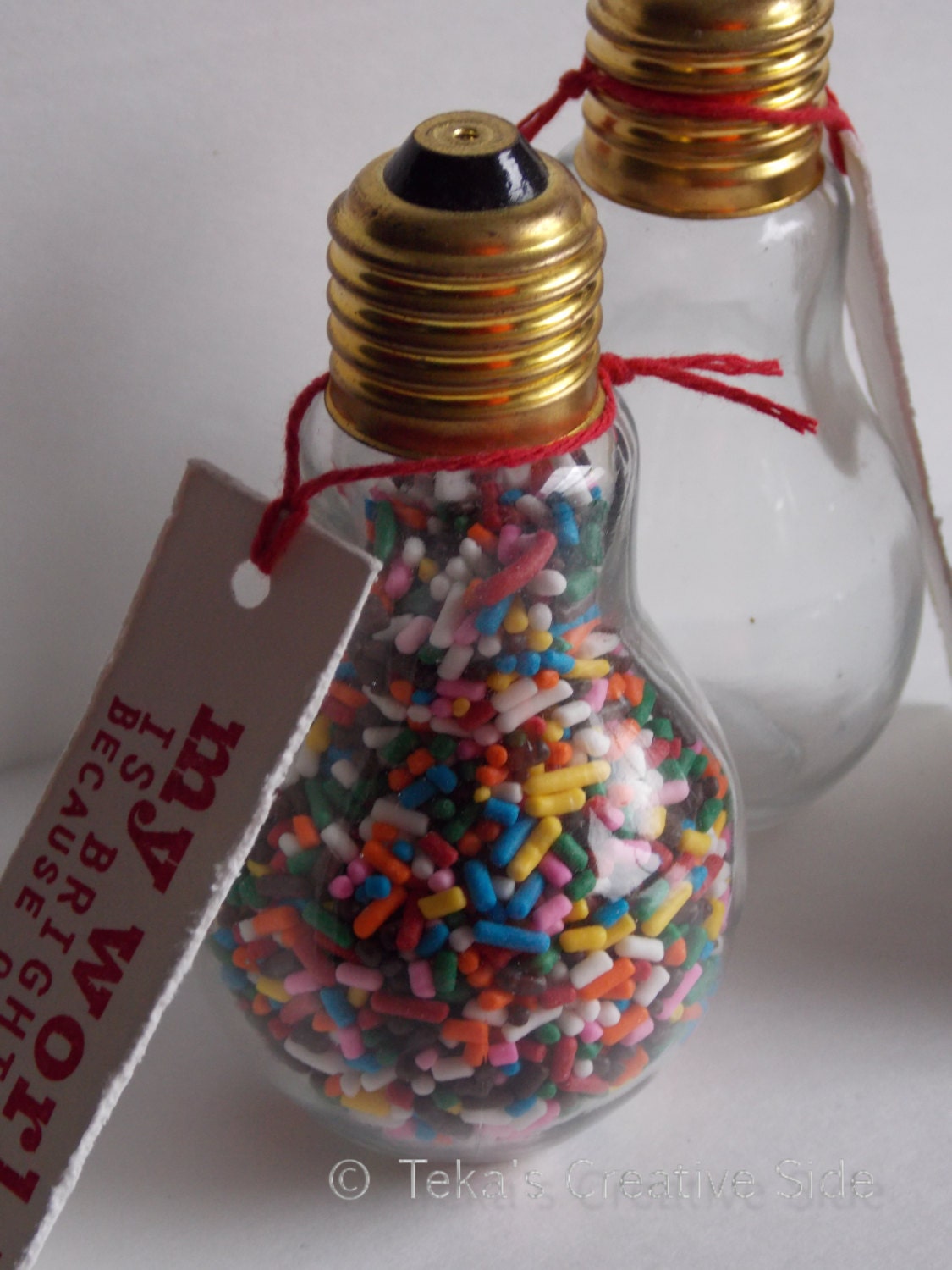 Filled Valentine in a Jar for the Light of your Life Or A Great Thank You Gift Il_570xn