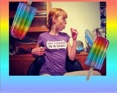 Purple My Friend Is a Slut Tee