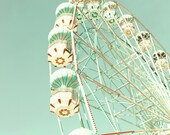 SALE, Carnival photography, ferris wheel photography, carousel Photography, Nursery art, Nursery Decor, nursery prints, mint, print, art