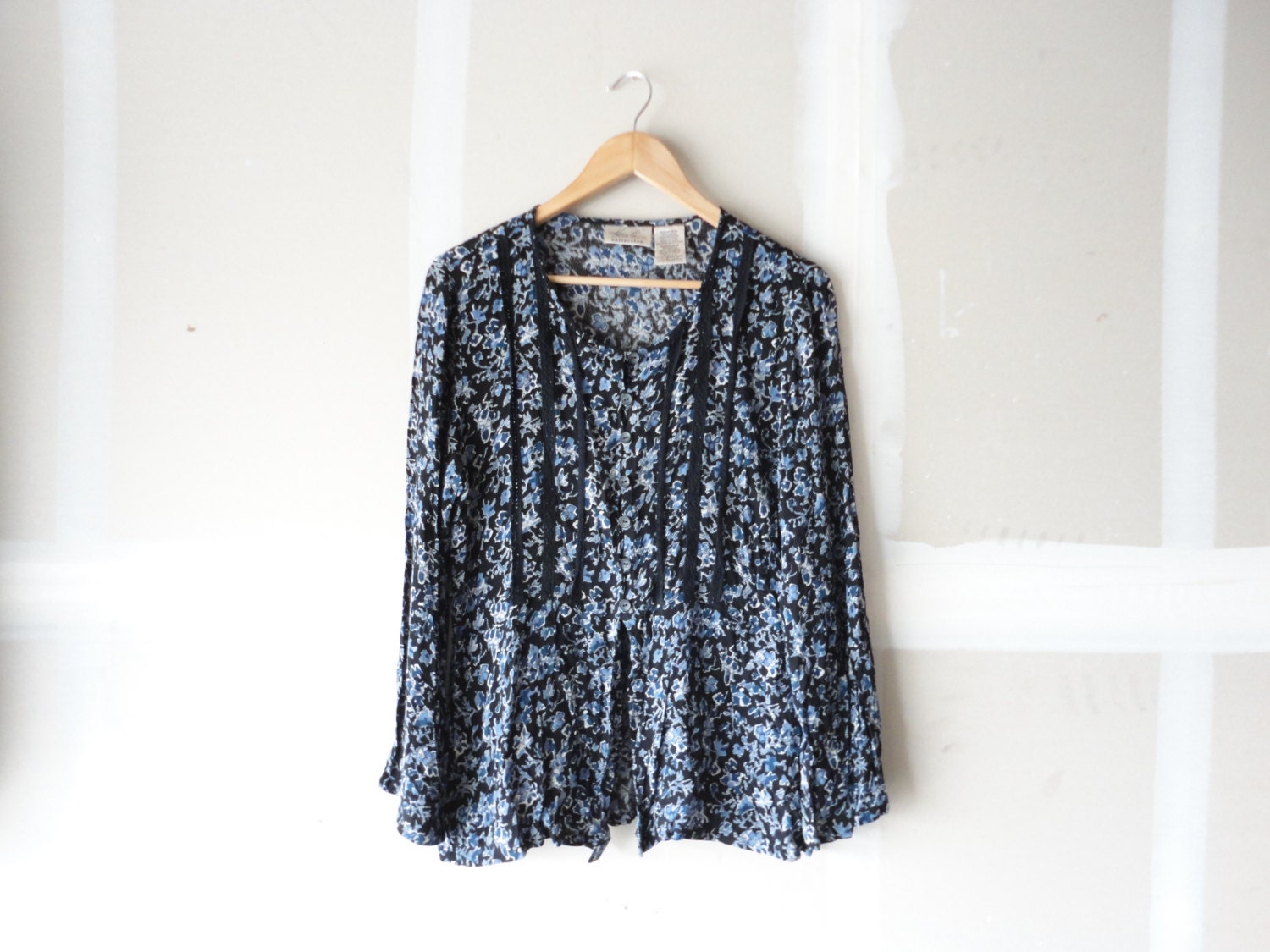 floral blouse,  long sleeved shirt,  button up shirt , 90s shirt