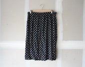 black and white skirt,  print skirt , geometric print skirt,  straight skirt