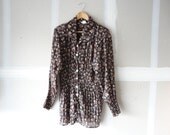 long shirts for women, ruffled blouse, floral blouse, brown shirt