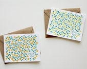 Letterpress Thank You Citrus Cards - Oranges/Lemons - Set of 6