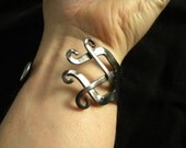 Hope, fork bracelet, wearable art, hand made jewelry