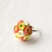 Ring flower - miniature flowers - adjustable ring - yellow white orange - flower jewelry - flower bouquet - bouquet jewelry - wedding