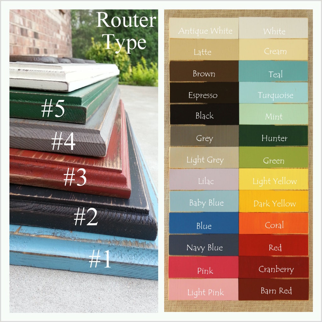 Wooden Growth Chart Ruler - Natural Stain With Rustic Numbers and Routed Edge