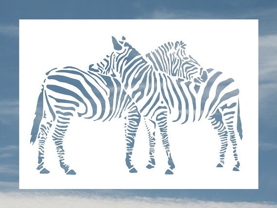 In love Zebras Handmade Original Papercut First Anniversary Paper Gift: Hand-Cut Paper Art Silhouette (UNFRAMED)