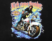Harley-Davidson "Kick Some Thunder" T-Shirt by Holoubek 1988