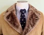 Vintage Mid-Century Zero-King Corduroy Car Coat -- 42 44 Large