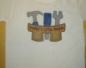 Daddy's Little Helper Tool Belt T-shirt or Onesie