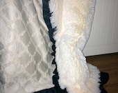 Toddler Comforter: Oatmeal & Cream Luxe Cotton, Custom Made to Order