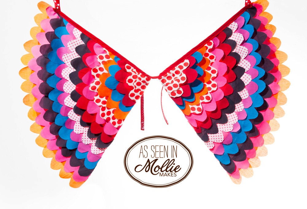 LARGE SIZE - Fancy Dress Costume Bird Wings, Fairy Wings, Super Hero Wings, Toddler Pretend Play Accessory - The Florence Wings