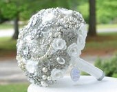 Wedding Brooch Bouquet. Deposit on made to order Heirloom Bridal Broach Bouquet