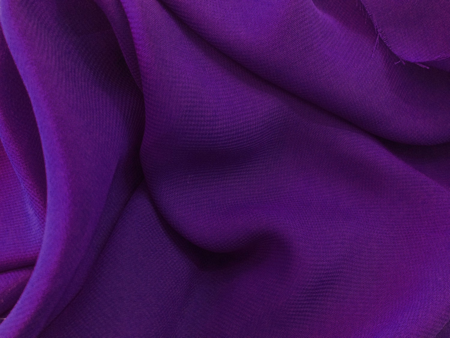 Solid Chiffon Purple 58 Inch Fabric by the Yard, 1 Yard.