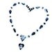Heart Necklace - Black Heart Necklace - Polymer Clay Necklace