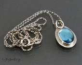 Sterling Silver Pendant, Topaz Pendant, Gemstone Pendant, Sterling Silver Necklace, Birthstone Jewelry