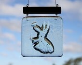 Glass angel for window decoration
