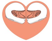 Biker love motorcycle helmet heart valentine's day card
