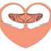 Biker love motorcycle helmet heart valentine's day card
