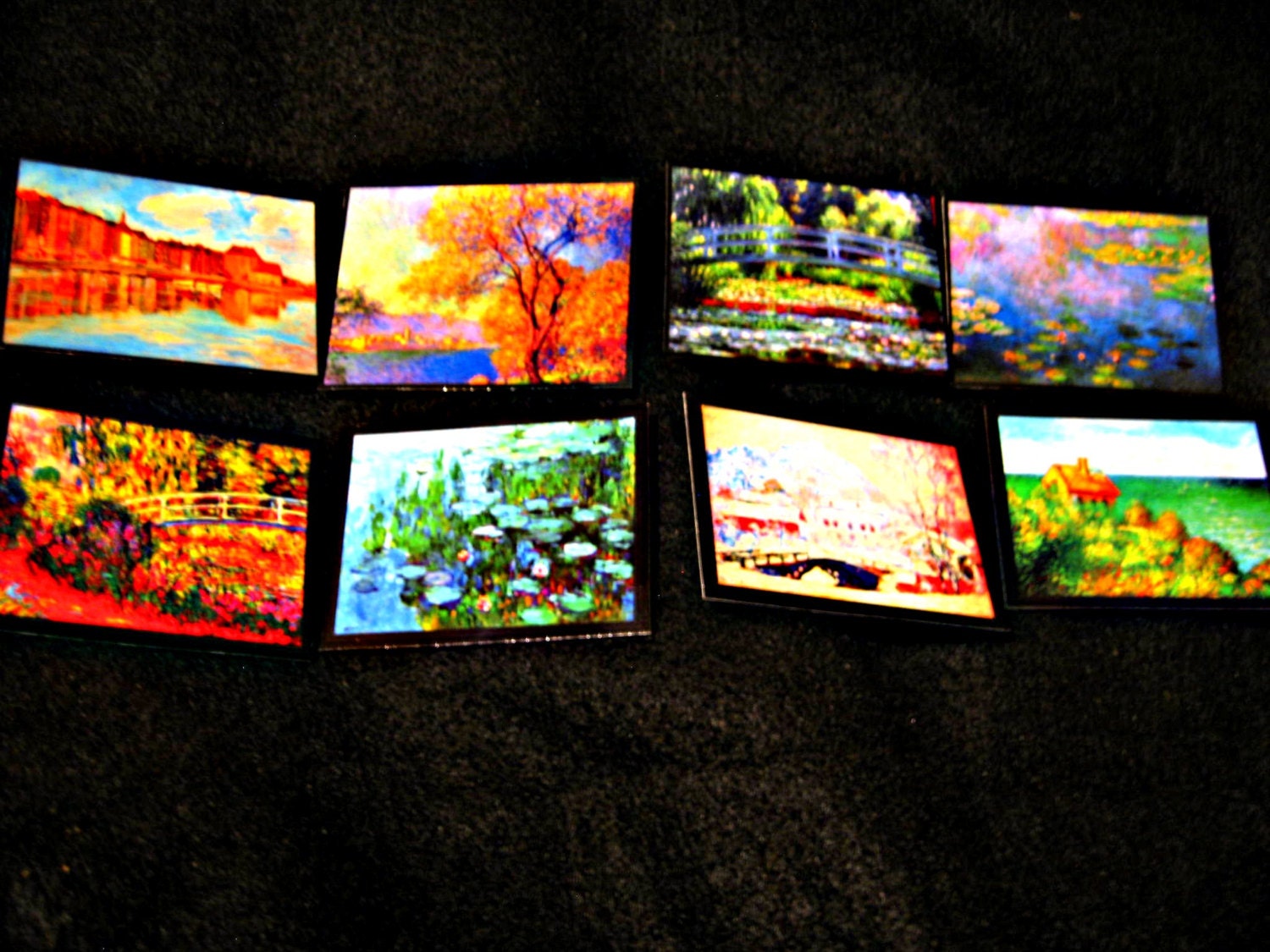 Vintage Claude Monet Art Magnets-Set of 4