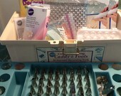 Wilton Cake Decorating Supplies // Vintage Cake Decorating Tips // Pastry Bags // Cake Decorating Kit