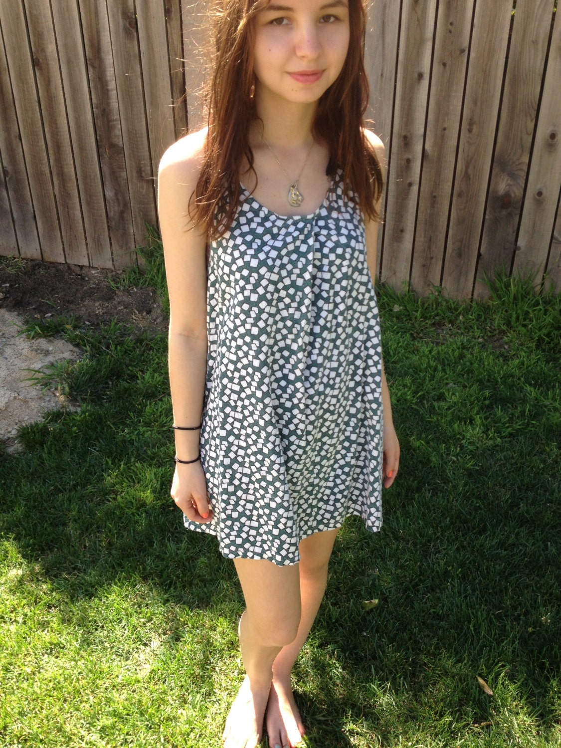 green mini marshmallow dress