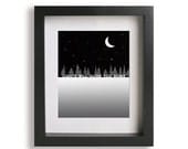 Fix You / Coldplay - Music Lyric Art Print - birthday gift, typography print, wedding gift, gift idea, black and white, snow, twilight