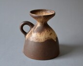 Vintage vase West German pottery brown 70s Made in Germany