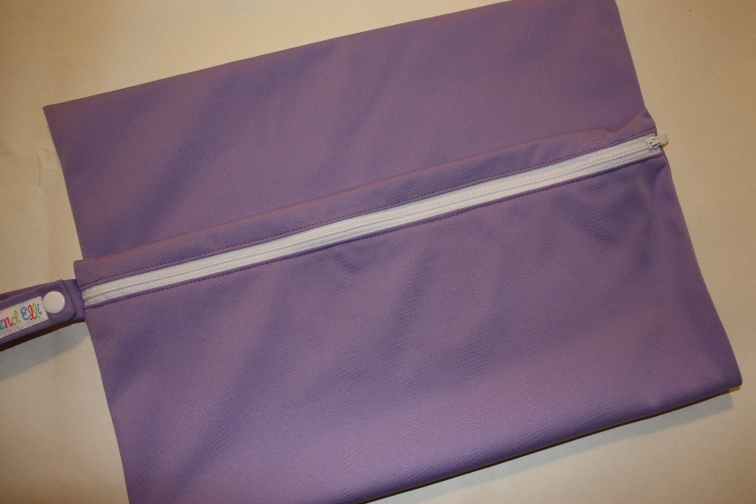 Large Purple Wet Bag Holds 12 Cloth Diapers
