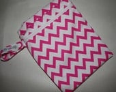 Large Wetbag Pink Chevron Holds 12 Cloth Diapers