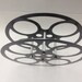 16mm Film Reel Wine Rack Dark Gray