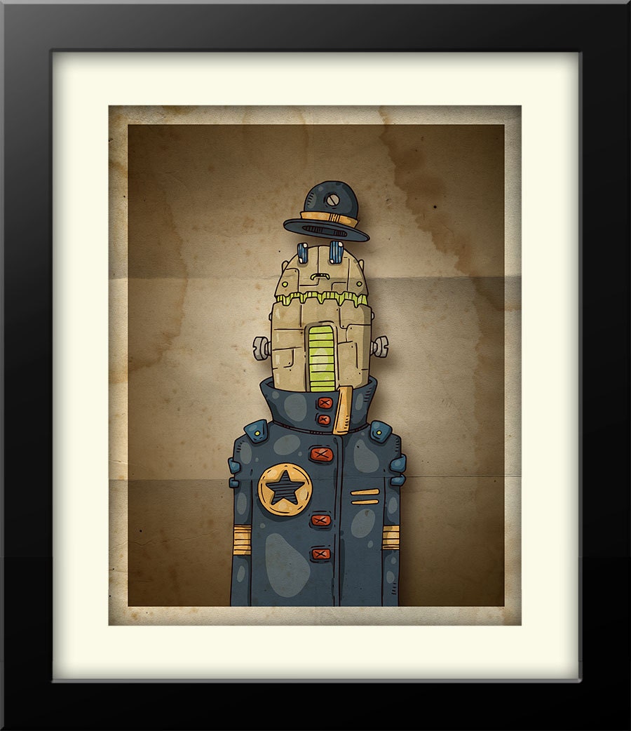16x20 Robot Man in Suit Poster no.02