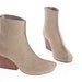 BOOTS ON SALE, High heel boots, Leather boots, Biege boots, Handmade women shoes