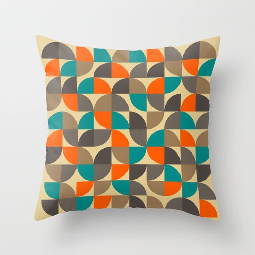 Decorative Pillow Cover, (16x16) Colourful Abstract throw pillow case for the Home Decor by Modern Artist Jazzberry Blue