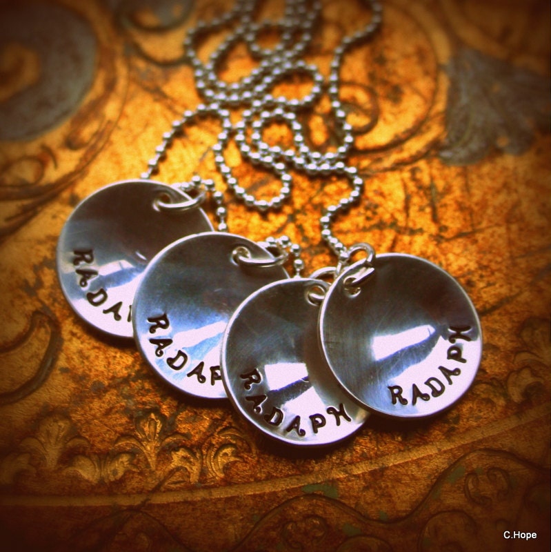Personalized Sterling Silver Necklace For Mom or Grandma