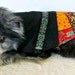 Toy and Teacup Dog's One-piece Cotton Patchwork and Black Dress with Trim Shih Tzu