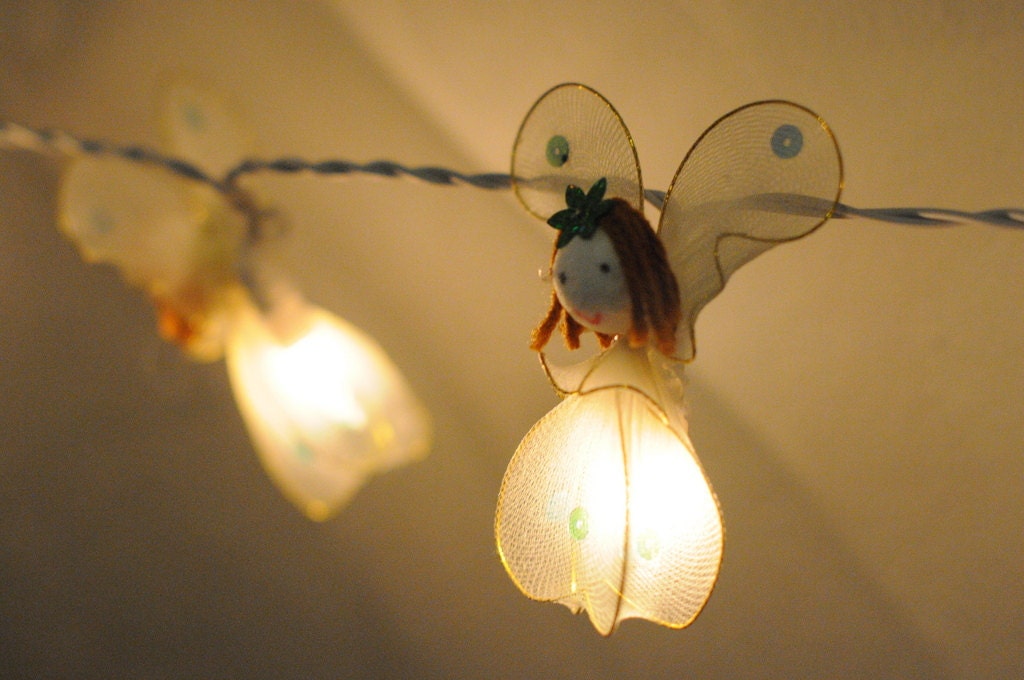 20 x fairy angel snow white butterfly string light garland patio romantic kid room display