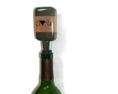 Personalized for Mom Wood Bottle Stopper  - Upcycled Wine Stopper