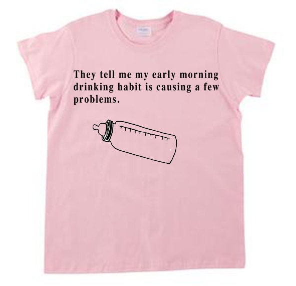 Funny Baby T shirt or toddler shirt - Early Morning Drinking